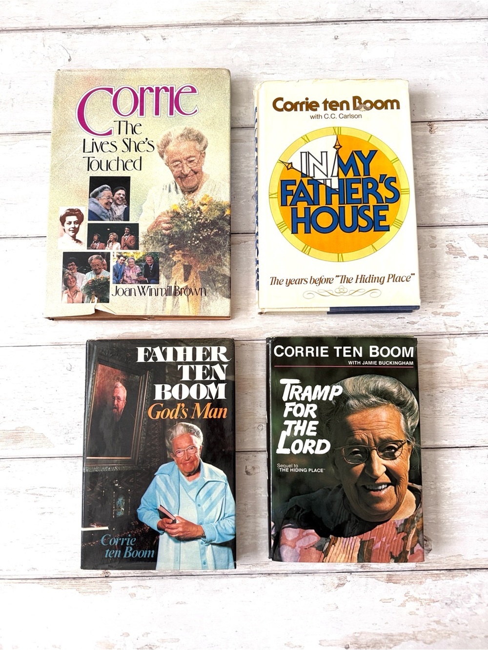 Corrie Ten Boom Hardback Hardcover Book Bundle Lot Set of 4 Vintage Editions